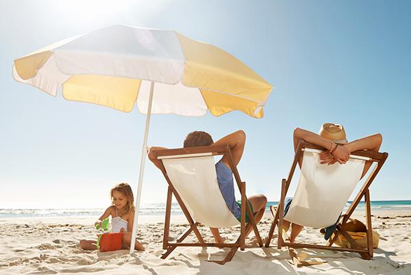 Ludzie na plaży